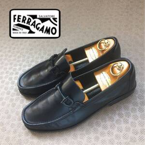 ★【 FERRAGAMO 】★イタリア製 メンズ ビットローファーシューズ ★サイズ 25.5EEE