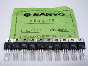 ★☆（管TR002） 三洋パワートランジスタ 2SD313-F 10個セット/NOS SANYO Power transistors 10pcs☆★