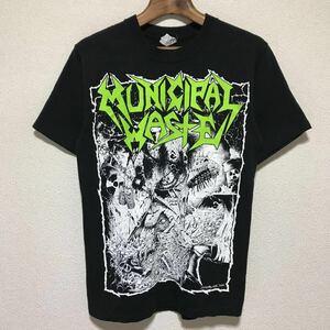 [即決古着]MUNICIPAL WASTE/ミュニシパル・ウェイスト/WASTE HUNTER Tシャツ/バンドT/半袖/ブラック/anvil(アンビル)製/Sサイズ