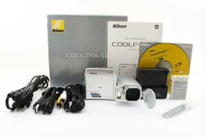 ★美品★ Nikon ニコン CoolPix S10 VR クールピクス コンパクトデジタルカメラ シルバー コンデジ 元箱・付属品多数 #1208