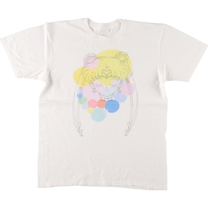 古着 SAILOR MOON 美少女戦士セーラームーン アニメ キャラクタープリントTシャツ メンズM相当 /eaa493135