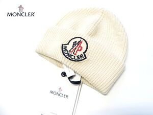 MONCLER モンクレール ロゴネーム ニットキャップ 2024-25AW秋冬 / ユニセックス・アイボリー 