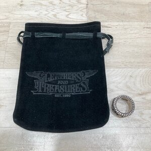 送料185円 LEATHERS AND TREASURES レザーズ アンド トレジャーズ リボルビングスカル リング 約18号 28.8g 925 シルバー 指輪[D1579]