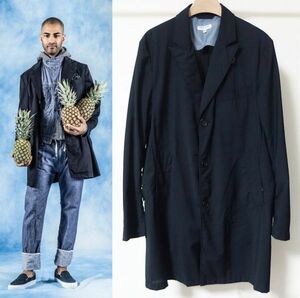 Engineered Garments エンジニアードガーメンツ Chester Coat Tropical Wool チェスター コート M 紺 トロピカルウール