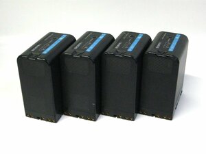 ▽SONY BP-U60 リチャージャブル リチウムイオンバッテリーパック 4個 純正品 充電異常 中古 ソニー XDCAM 2