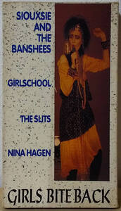 Various - Girls Bite Back 独盤 VHS, Compilation, NTSC 1992年 Siouxsie & The Banshees, Nina Hagen, The Slits, Girlschool