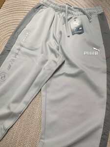 新品 定価14300 PUMA BMW Mモータースポーツ ジャージ パンツ グレー XL プーマ メンズ 公式コラボ