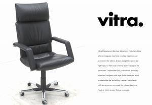 ★r6se519★展示品★ヴィトラ★vitra★黒総革★レザー★70万★イマーゴ★エグゼクティブチェア★モダン★デスクチェア検ハーマンミラー