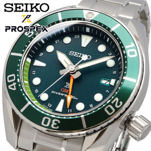 SEIKO セイコー 腕時計 メンズ 海外モデル PROSPEX ソーラー GMT ダイバーズ SFK003J1