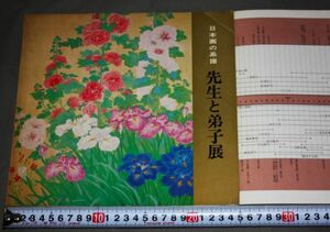 q3281● 先生と弟子展 日本画の系譜 日本経済新聞社 東京セントラル美術館 昭和48 鏑木清方 川合玉堂 図録 アート