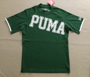 送料無料◆サンプル品◆PUMA GOLF ビッグ プーマ ロゴ 半袖 モックネック シャツ◆(L)◆622402-03◆プーマ ゴルフ