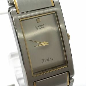 美品 SEIKO セイコー DOLCE ドルチェ 腕時計 1220-5150 クオーツ ヴィンテージ 亀戸精工舎 1970年代製 スクエア 電池交換済み 動作確認済み