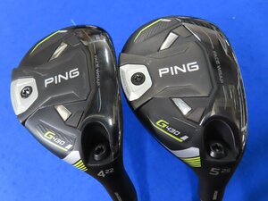 【中古】PING（ピン）2023 G430 HL HYBRID（ハイブリッド） ユーティリティ2本セット ＃4（22°）＆#5（26°）【R相当】SPEEDER NX-35