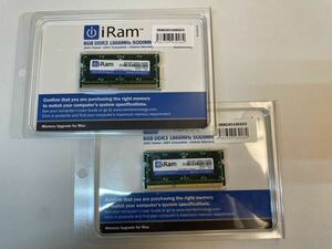  新品未使用品? iRam Mac用メモリー/8GB/DDR3/1866MHz/SODIMM/メモリ増設/デスクトップパソコン/PCパーツ/Memory Upgrade for Mac/SR P756