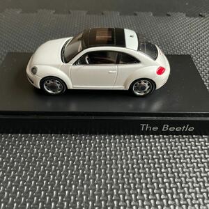 ビートル　フォルクスワーゲン　1/43 ミニカー　the beetle vw ホワイト