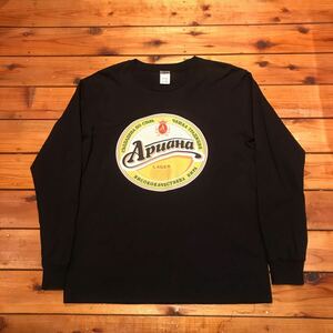 ロンT Apuaha ビール　BEER 長袖Tシャツ Tシャツ GILDAN Mサイズ アメリカ古着　USA古着