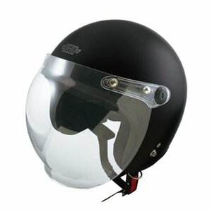 ジェットヘルメット (ハーフマッドブラック) SG規格適合 全排気量対応 UVカット バイクヘルメット 大きいサイズ 軽量 軽い