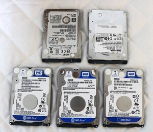  ☆2.5インチHDD☆500G☆7ｍｍ厚☆CrystalDiskInfoにて正常確認☆5枚まとめて！☆