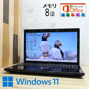 ★美品 500GB メモリ8GB★VJ19E Webカメラ Celeron 1005M Win11 MS Office 中古品 ノートPC★P80831