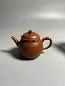 旧家蔵出 清朝期 朱泥 陶磁器 紫泥 急須 中国唐物 時代物 茶壷 煎茶道具 中国宜興 紫砂 白泥 中国美術 中国古玩