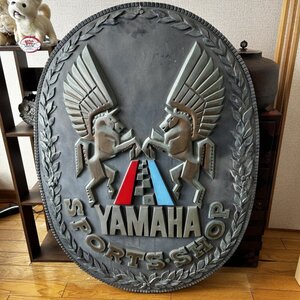 非売品　店頭提示品　YAMAHA ヤマハ　SPORTS・SHOP　大型看板　ペガサス　立体看板　アンティーク　当時物