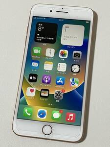 SIMフリー iPhone8 Plus 64GB Gold シムフリー アイフォン8 プラス ゴールド 金 au UQ docomo softbank 本体 SIMロックなし A1898 MQ9M2J/A