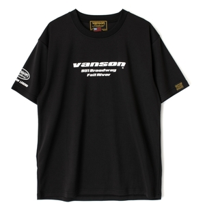 【在庫あり 即納】2XLサイズ バンソン VANSON ドライ メッシュTシャツ VS23801S ブラック/ホワイト 吸汗/速乾 T-SHIRTS