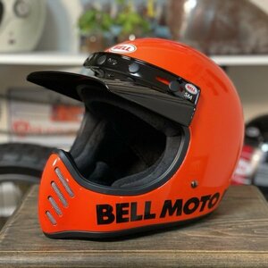 廃盤カラー☆US BELL moto-3 ベル モト3 復刻版 オレンジ/S ◇バイク ヘルメット フルフェイス オフロード 輸入品 即納 送料無料