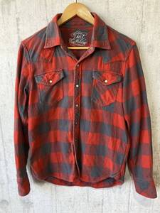 TMT ティーエムティー シャツ バッファローチェック STANDARD BUFFALO CHECK SHIRT レッド×ブラック 【M】