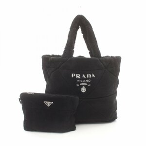 プラダ MONTONE ブランドオフ PRADA ムートン トートバッグ シアリング 中古 レディース