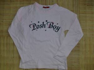 130　ＰＯＳＨ　ＢＯＹ　ポッシュボーイ　ピンクの長袖Tシャツ