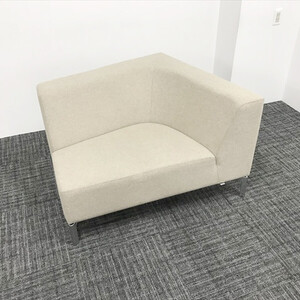 Cassina カッシーナ ソファ 1人用 タングラム 1人掛けソファ システムソファ 左片アーム 応接用 ナチュラル アイボリー 中古 RI-866281B