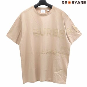 美品 バーバリー 8051240 ホースフェリー プリント ニット クルーネック 半袖 Tシャツ カットソー 45907