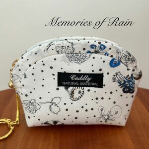 ★W12 ハンドメイド リバティタナローン Memories of Rainメモリーズオブレイン コインケース小銭入れポーチ小物入れ皆川明ミナペルホネン