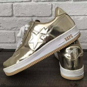 Gold foil BAPESTA スニーカー 27.5cm US9.5 a bathing ape ゴールド BAPE STA shoes エイプ ベイプ アベイシングエイプ ベイプスタ w5o