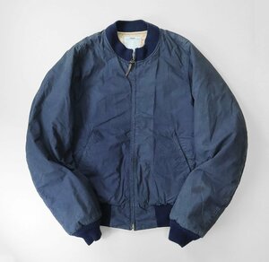 visvim ビズビム ◆ HARTMAN BOMBER JKT 中綿 ボンバージャケット ネイビー サイズ2 *ハリコットン MA-1◆BT22