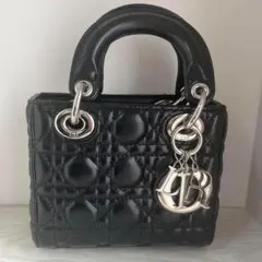 【毎日値下】 LadyDior ハンドバッグ 黒 レディディオール