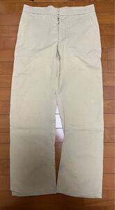 メゾンマルジェラ 10 Maison Margiela 10 CHINO SLACKS PANTS チノスラックスパンツ 48 ベージュ チノパン ボトムス イタリア製 ここのえ