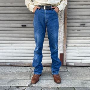 貴重 70s USA製 Wrangler 401SPWR INDIGO DENIM PANTS ヴィンテージ ラングラー カウボーイ デニムパンツ スリム 米国 小さいサイズ W30