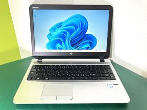 【埼玉発送】【動作確認済】HP / HP ProBook 450 G3 /Intel(R) Core(TM) i3-6100U CPU@2.30GHz 2.30GHz / 8GB / HDD500GB / Windows11Pro