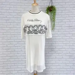 【BROWNY】ワンピース（F）ロングTシャツ　メッシュ　レイヤード　2way