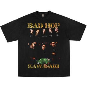 BADHOP Tシャツ ブラック raptee vintage ラップ :