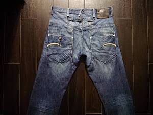 G-STAR RAW♪BLADE PANT SLIM♪Italy♪ジースター♪ウォッシュ＆ダメージ♪傑作♪希少♪W29 L32♪50220 755 489