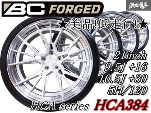 ◆美品!低走行!◆ BCフォージド FORGED 鍛造 HCA384 21インチ 9.5J +16 10.5J +30 5穴 PCD120 ホイール 2024年タイヤ レクサス LS600 LS500