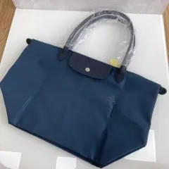 【新品】LONGCHAMP ル プリアージュ トート M ダークブルー