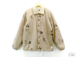 マジックナンバー the standard　裏ボア　総柄　ランチコート　ジャケット ミリタリージャケット　コート beige M