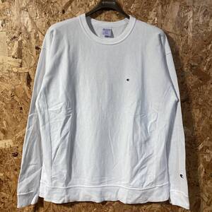 champion BEAMS REVERSE WEAVE 長袖 Tシャツ S ホワイト コラボ 別注 限定 チャンピオン リバースウィーブ