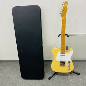 Y607-H25-1280 Fender フェンダー テレキャスター エレキギター 黄色 白 弦楽器 音出し確認済 ハードケース付き U055904