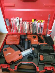 最終　HILTI ヒルティ NURON 充電式 ハンマードリル TE6-22 + DRS 4/6　集塵　B22-110 B22-170