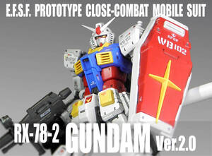 RG 1/144　RX-78-2 ガンダム Ver.2.0 ＆ 武器セット【 塗装完成品 】/ 機動戦士ガンダム / プレミアムバンダイ